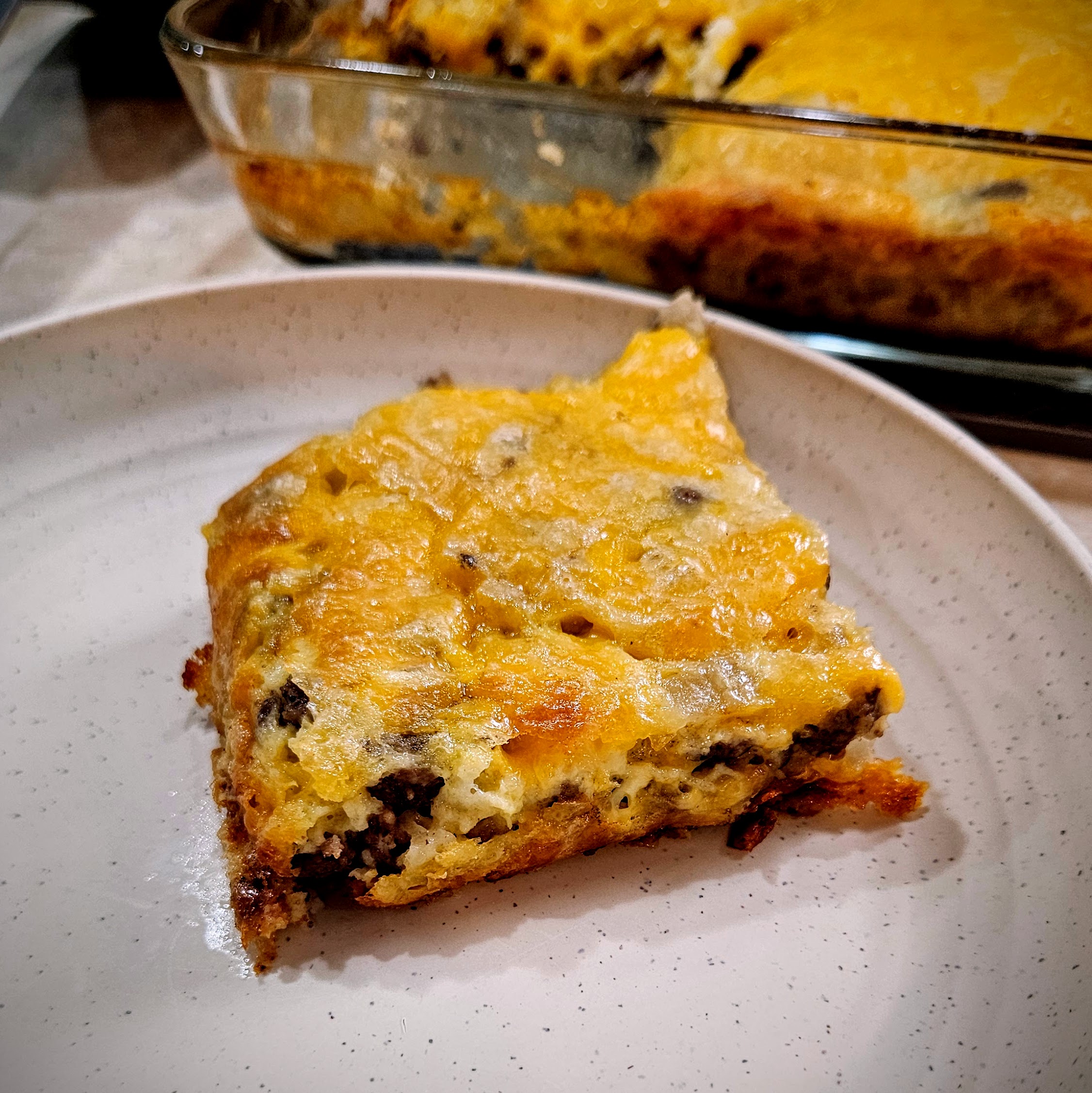 Cheeseburger Pie for Two